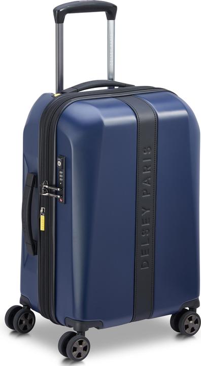 Delsey Promenade Hard 2.0 Expandable Suitcase, 55 cm, blau (55 l)