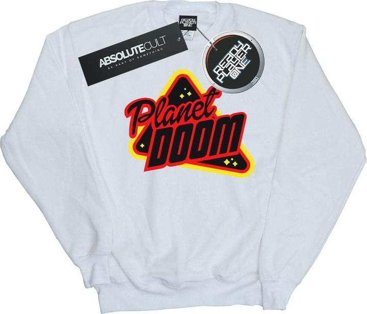 Actual product image Ready Player One Boys Planet Doom Logo Sweatshirt (140, 146)