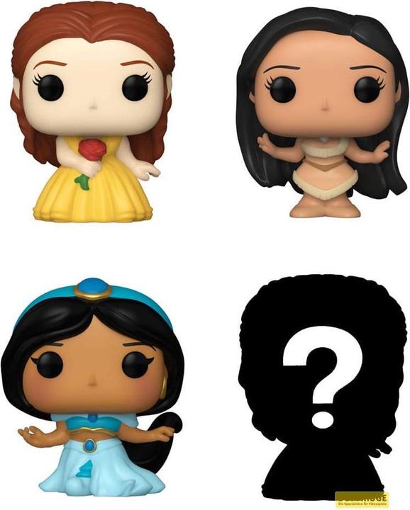 Produktbild Funko Disney Princesses pack 4 figurines Bitty POP! Vinyl Belle 2,5 cm
