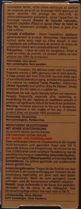 Image du produit Nuxe Crème Délicieuse Visage Spf 30 Sun (Crème solaire, SPF 30, 50 ml, 77 g)