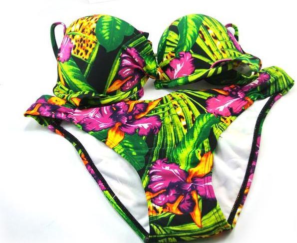 Actual product image Hermex Bikini Victoria Colored Floral Pattern / Size M (M)