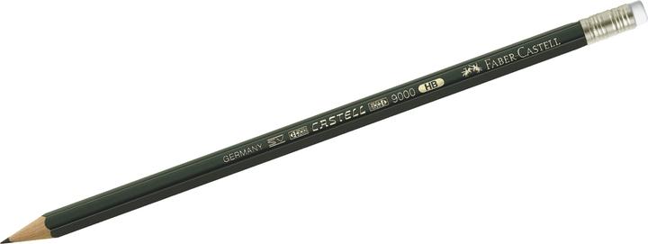 Immagine prodotto Faber-Castell Matita CASTELL 9000 con gomma (1 mm, HB, 1 x)