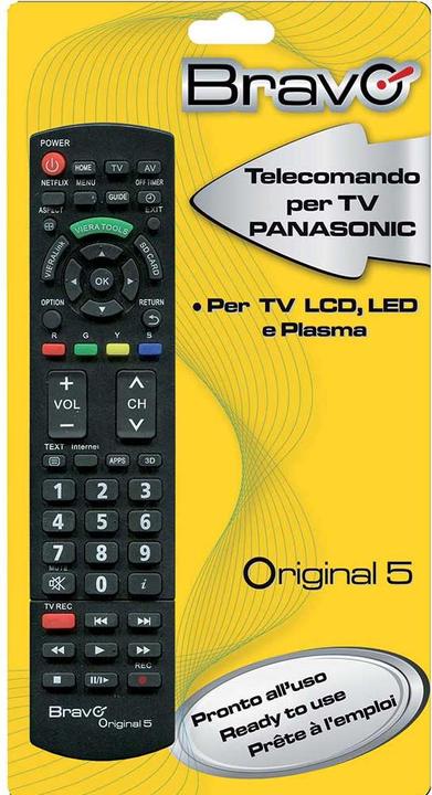 Image du produit Bravo ORIGINAL 5 (PANASONIC) (Télécommande spécifique à l'appareil, Infrarouge)