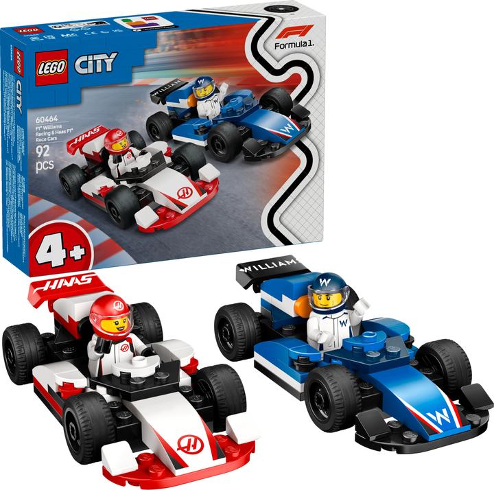 Produktbild LEGO F1 Williams Racing und Haas F1 Rennautos (60464, LEGO City)