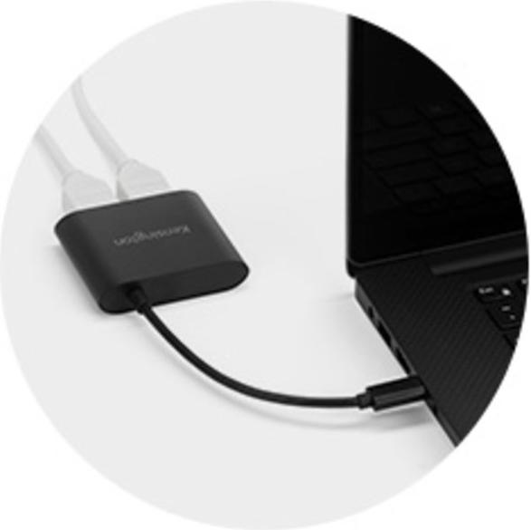 Produktbild Kensington USB-C auf Dual HDMI 1.4 Video-Adapterkabel (HDMI, 20 cm)