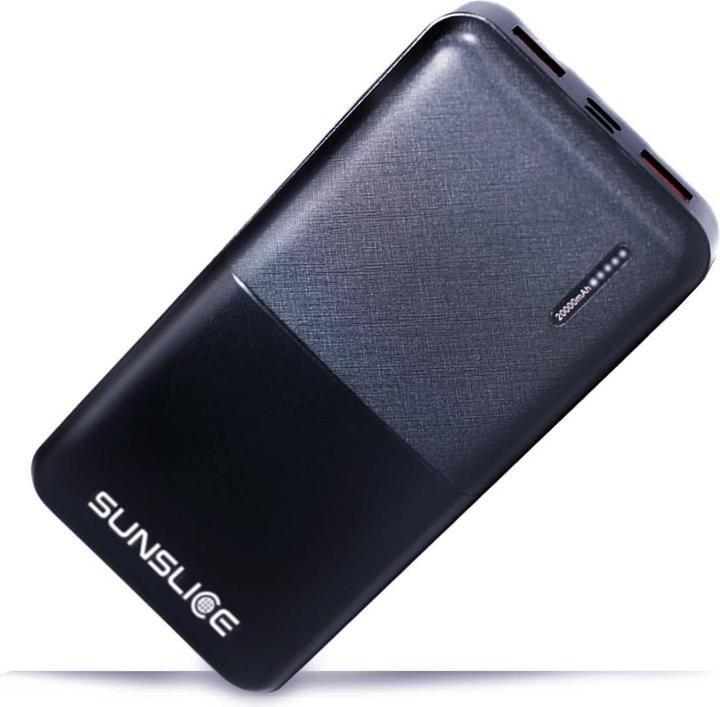 Image du produit Sunslice Batterie externe "Gravity 20" (20000 mAh, 18 W, 74 Wh)