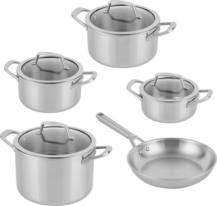 Ninja NIA Topfset 5t.EverCl.ES m.GD (24 cm, Pfannenset + Topfset, Edelstahl)