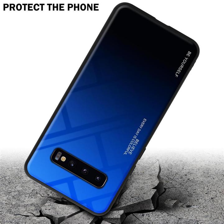 Image du produit Cadorabo Couverture en verre TPU 2 couleurs (Samsung Galaxy S10+)