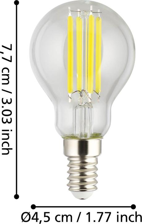 Actual product image EGLO LED bulb E14 (E14, 2.20 W, 470 lm, 1 x, A)