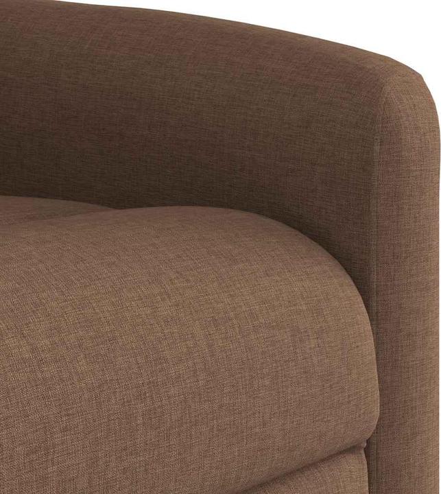 Immagine prodotto VidaXL Poltrona massaggiante elettrica con ausilio per l'assistenza in piedi in tessuto marrone