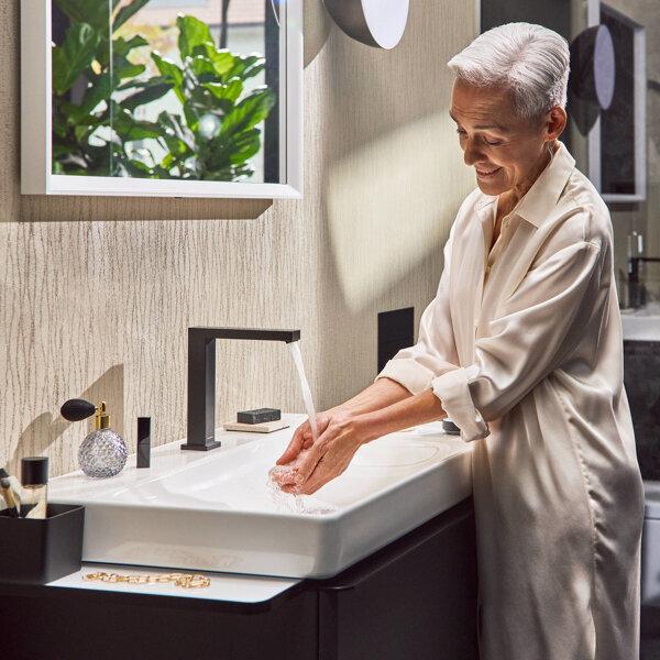 Produktbild hansgrohe Tecturis E 2-gats wastafelkraan 150 CoolStart met waste chroom