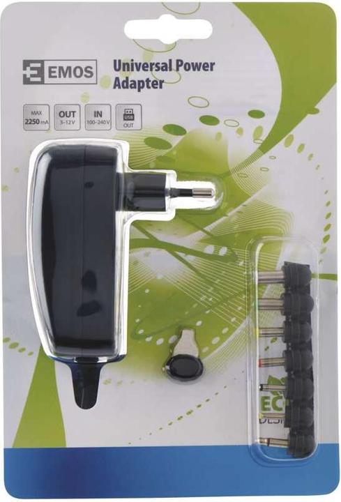 Produktbild Emos USB Netzteil 2250 mA + Adapterstecker