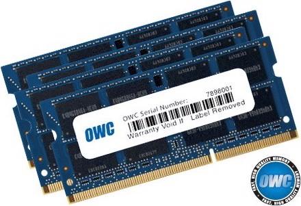 Actual product image OWC 32.0GB Memory Upgrade Kit 4 x 8GB 1867MHZ DDR3 SO-DIMM PC3-14900 (4 x 8GB, 1867 MHz, DDR3-RAM, SO-DIMM)