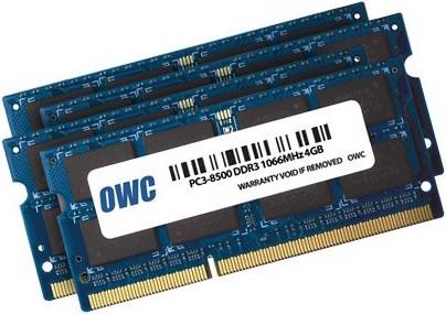 Actual product image OWC 16.0GB (4x 4GB) PC-8500 DDR3 Kit for all Apple iMac 21.5" and 27" Models (Oct/2009) (4 x 4GB, 1066 MHz, DDR3-RAM, SO-DIMM)