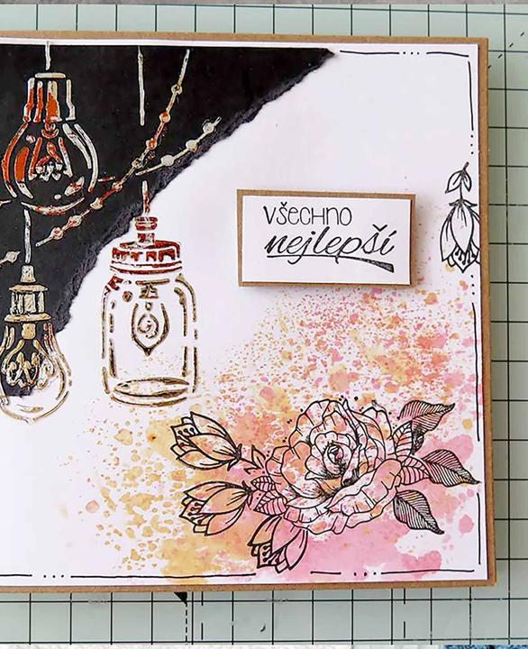 Immagine prodotto Aladine Set di timbri Flowers, incluso tampone d'inchiostro, 31 pezzi.