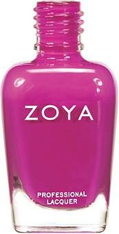 Actual product image Zoya Reagan (cool fuchsia pink with a subtle blue undertone and an opaque cream-coloured finish., Deep, Colour paint)