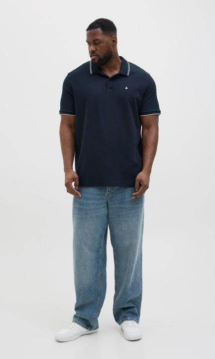 Actual product image Jack & Jones Plus Size Logo Poloshirt Poloshirt (3XL)