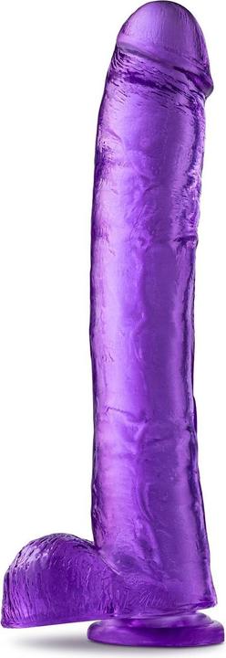 Blush Novelties B Yours Plus - Realistic Clear Dildo 14 Inch Long 2.5 Inch Thick Dildo with Suction