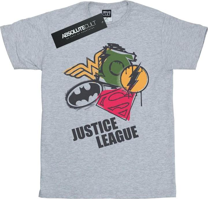 Justice League Spray Logos TShirt Jungen