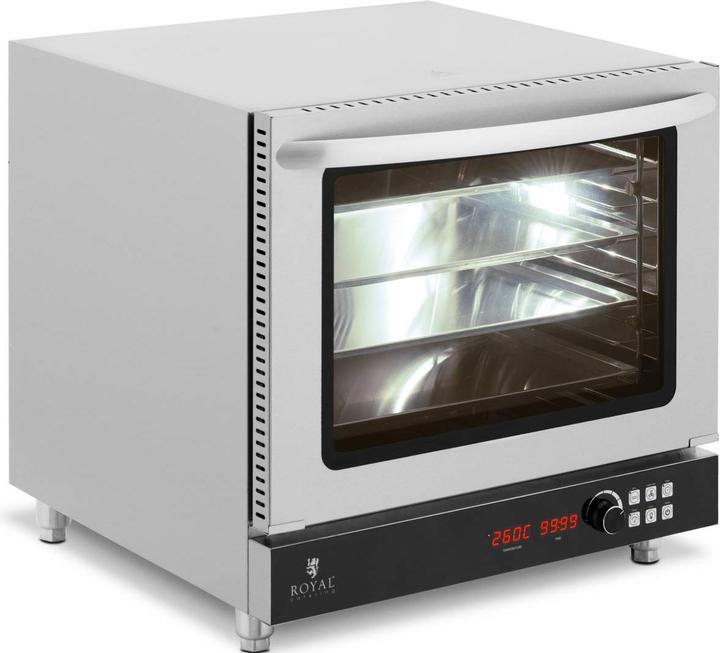 Produktbild Royal Catering Profi-Heissluftofen Konvektomat 2800 W 230 V Timer Dampffunktion 4 Bleche