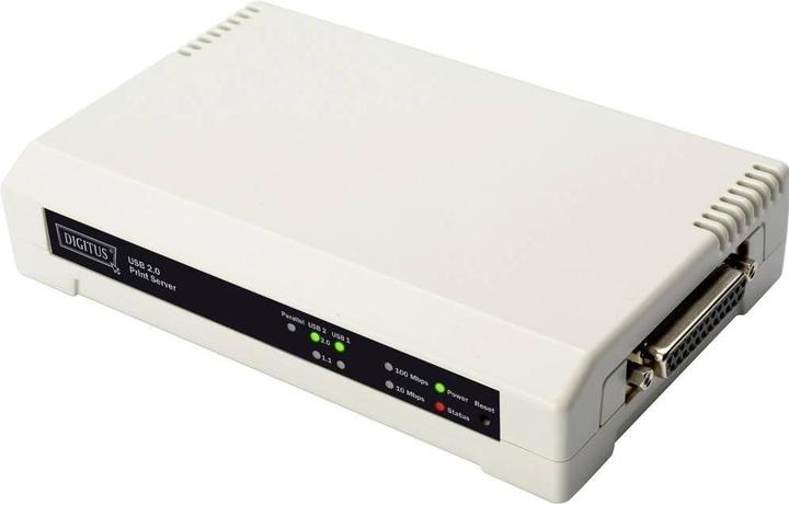 Digitus DN-13006-1 Server di stampa di rete LAN (10/100 MBit/s), USB, parallelo (IEEE