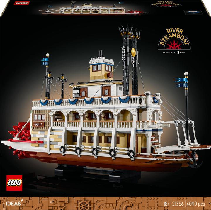 Produktbild LEGO Flussraddampfer (21356, LEGO Ideas, LEGO Seltene Sets)