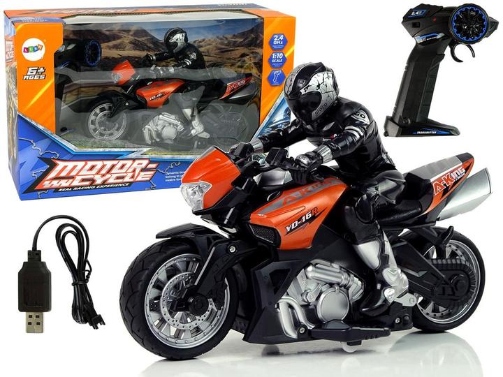 Produktbild Lean Toys Sportmotor R/C 2.4G 1:10 orange