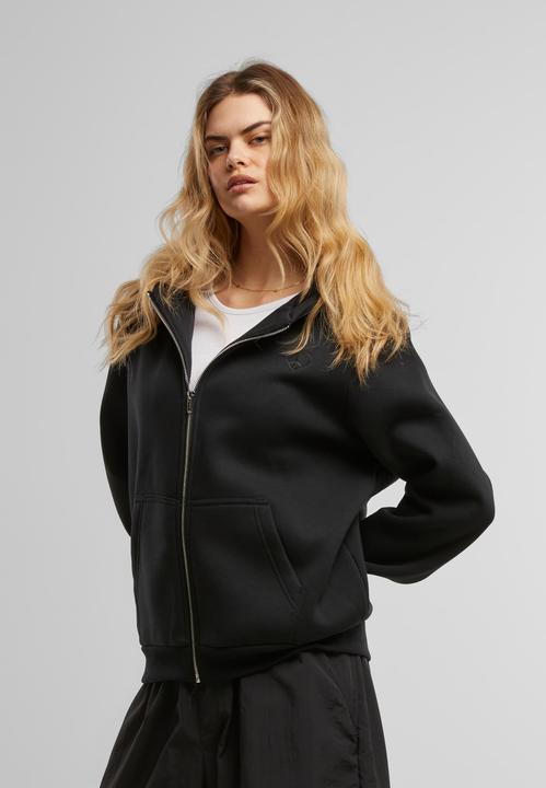 Actual product image Miss Tee Peace Sign EMB Fluffy Zip Hoody - 188493 (S)