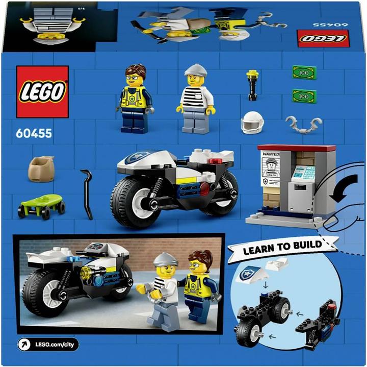 Actual product image LEGO CITY chase with the police motorbike (60455, LEGO City)