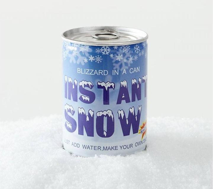 Actual product image TOP Snow from a can