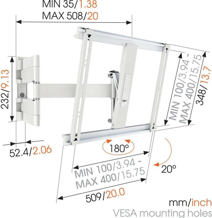 Actual product image Vogels Thin 445 (Wall, 55", 18 kg)