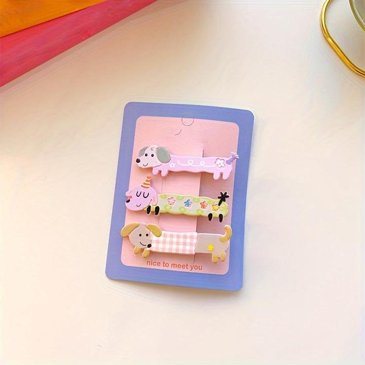 Immagine prodotto Activity Board Set di fermagli per capelli per cuccioli in acrilico 3 pezzi, simpatici accessori per capelli per (3 pz.)