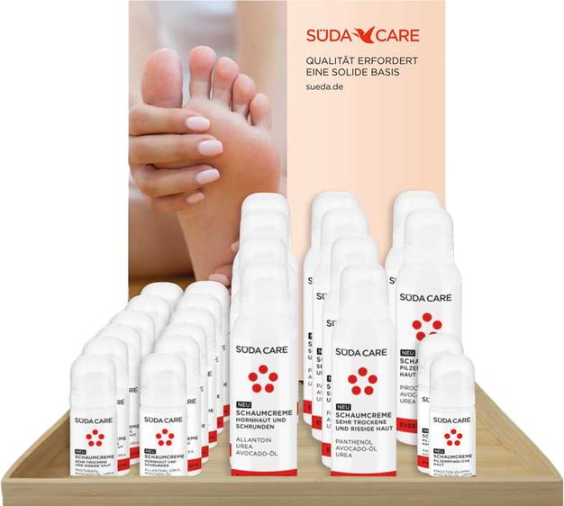 Süda Care EVERYDAY Schaumcreme Aufsteller befüllt 26 Artikel