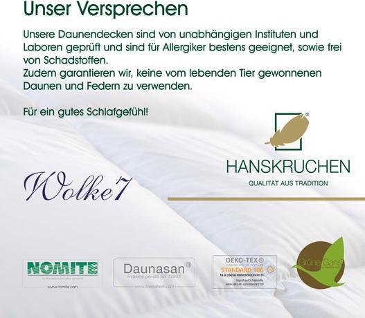 Actual product image Hanskruchen Wolke 7 (1.19 g, 200 x 200 cm)