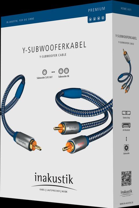 Produktbild Inakustik Premium Y-Subwoofer-Kabel (2 m, Cinch)