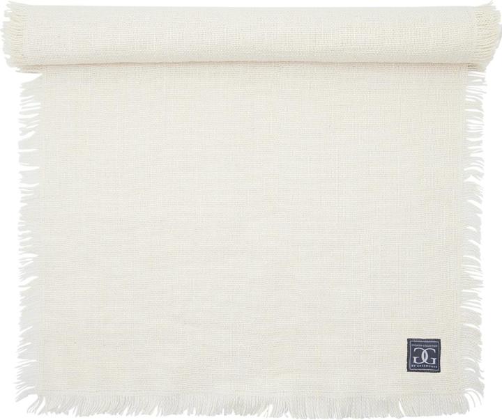 Greengate Runner da tavolo in lino bianco 140x45cm (140 x 45 cm)