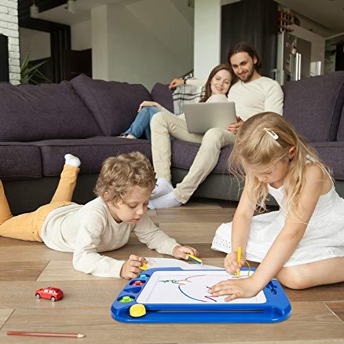 Produktbild Activity Board Grosse Magnetische Maltafel Zaubertafel, 42x32cm Zeichentafel Zaubermaltafel Malbrett mit 4 Form