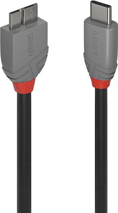 Produktbild Lindy USB 3.2 Typ C an Micro-B Kabel, Anthra Line (2 m)