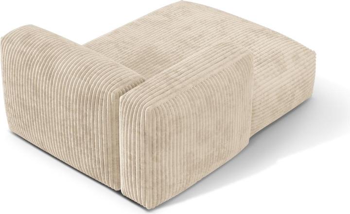 Actual product image Micadoni Modular Chaise Longue Left, "Martina", 1 Seat, 176x123x75 Made in Europe (Chaise longue)