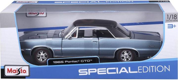 Produktbild Maisto Pontiac GTO Hurst Edition 1965 blau 1/18
