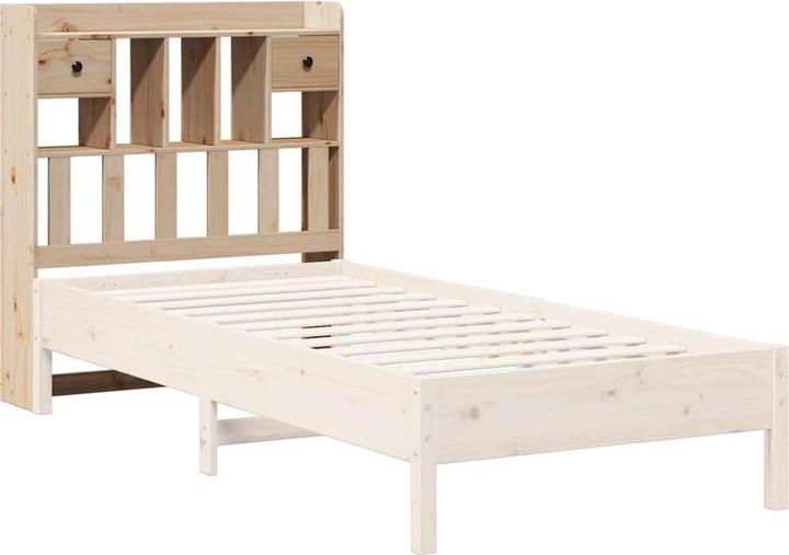 Produktbild VidaXL Kopfteil Bettkopfteil Betthaupt mit Stauraum Wachsbraun 200cm Massivholz
