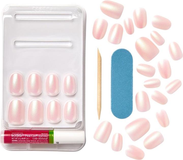 Actual product image KISS Nails - Ks Bare-but-better Premium Nails - Mocha (Artificial nails, Nude)