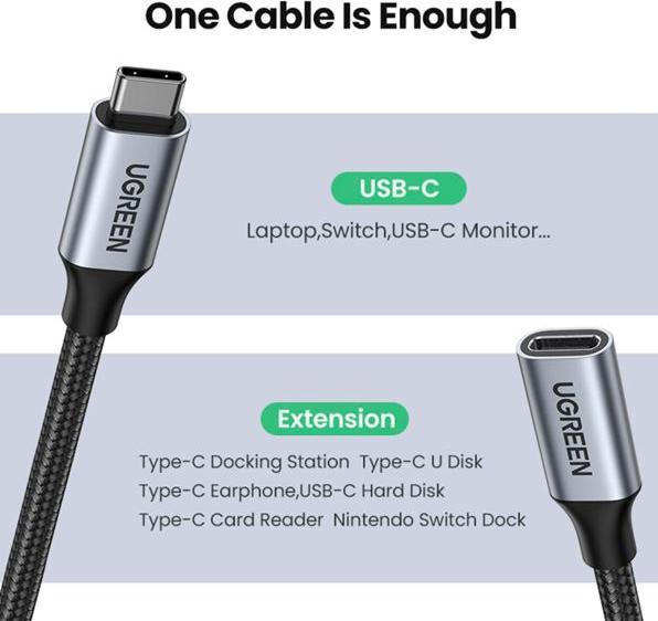 Produktbild Ugreen USB C – USB C (1 m, USB 3.1)