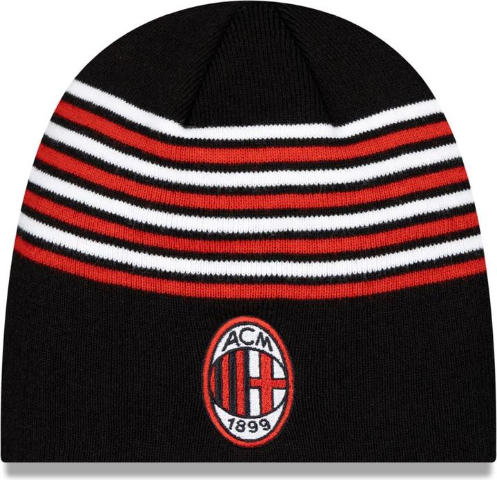 New Era Wintermütze Skull Beanie - STRIPE AC MAILAND schwarz