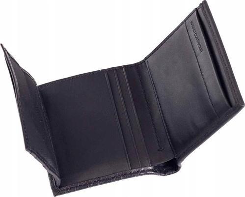 Actual product image Calvin Klein CK Must Mono Trifold 6CC W/Coin Black Tonal Mono