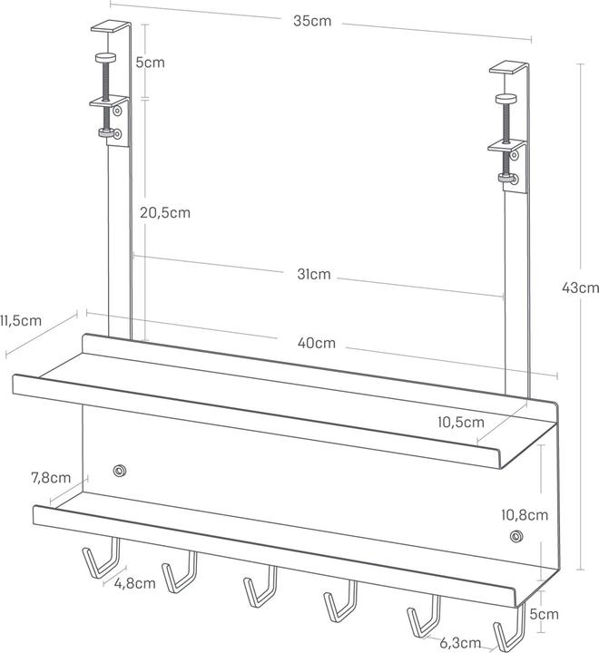 Actual product image Yamazaki Cable and router organiser