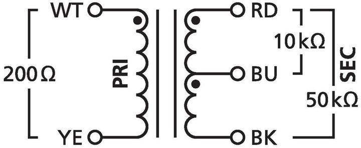 Produktbild Contrik Uebertrager 1:3/1:10 fuer Mikrofonsignale