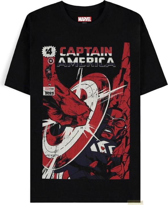Difuzed Captain America - Retro Men's Short Sleeved T-shirt - L (L)