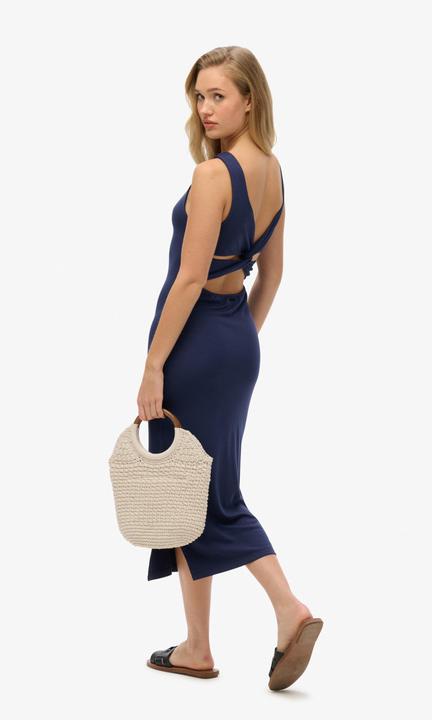 Actual product image Superdry Jersey Twist Back Midi Dress (12)