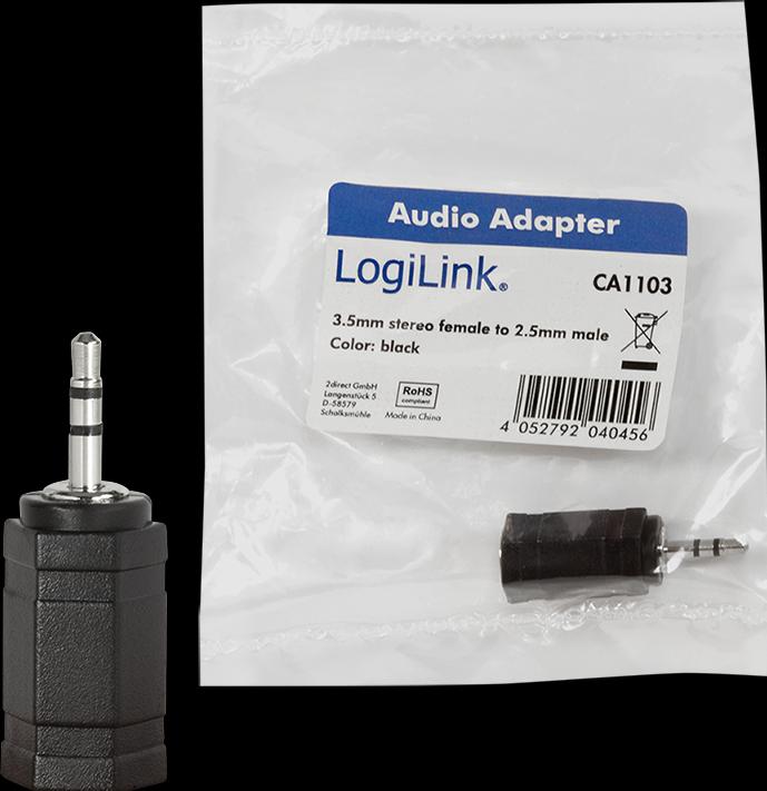 Actual product image LogiLink Stereo Headset Adapter (Jack adapter)